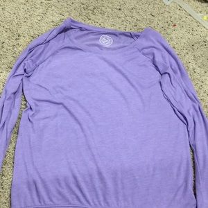 Long sleeve purple top